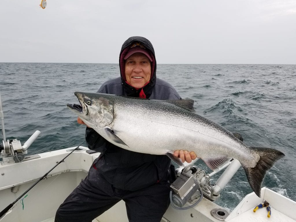 23lb King Salmon | Lake Michigan Charter Fishing | Kenosha, WI