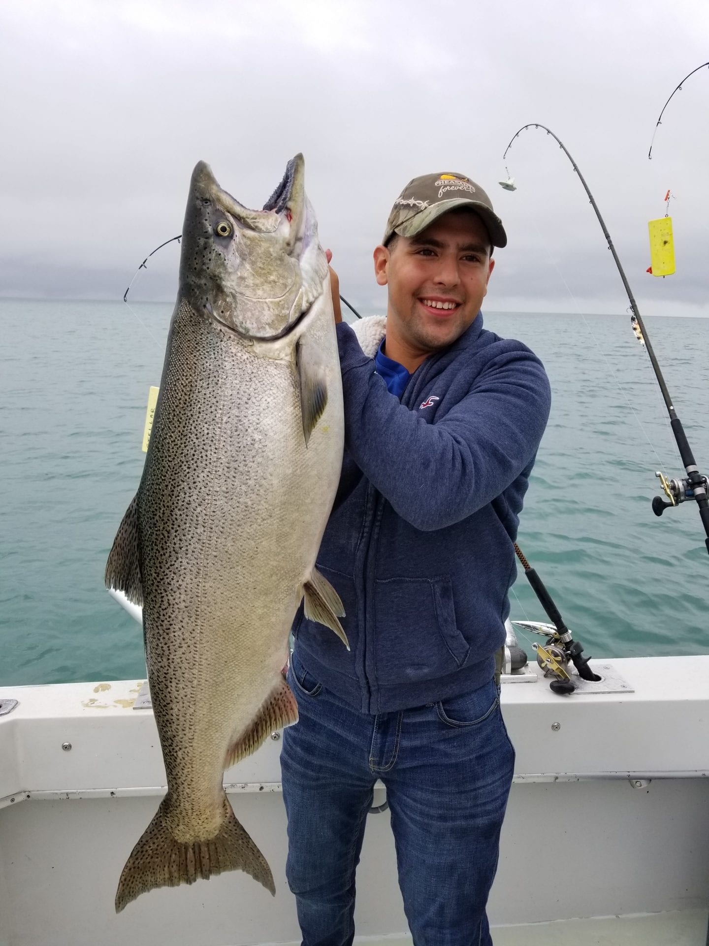 August 2018 fishing charter boat Kenosha, WI. Stellar Charters LLC Kenosha, Wisconsin